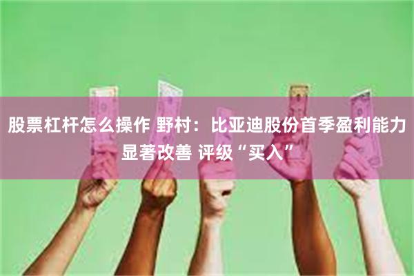 股票杠杆怎么操作 野村：比亚迪股份首季盈利能力显著改善 评级“买入”