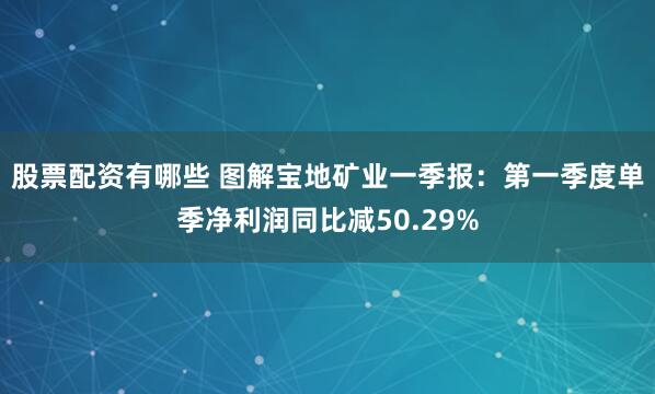 股票配资有哪些 图解宝地矿业一季报：第一季度单季净利润同比减50.29%