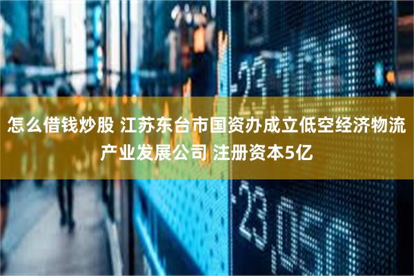 怎么借钱炒股 江苏东台市国资办成立低空经济物流产业发展公司 注册资本5亿
